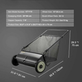 Heavy-Duty Push Lawn Sweeper – Large 3.5 cu. ft. Hopper